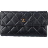 Chanel Quilted Caviar Leather Wallet