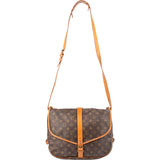 Louis Vuitton Canvas Monogram Saumur 35 Crossbody Bag