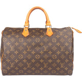 Louis Vuitton Canvas Monogram Speedy 35 Handbag
