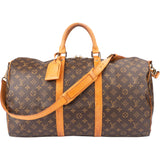 Louis Vuitton Canvas Monogram Keepall 50 Bandouliere