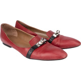Hermès Bicolor Leather Kelly Ballerinas (37,5)