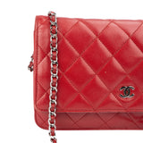 Chanel Quilted Lambskin Wallet On Chain Crossbody Bag