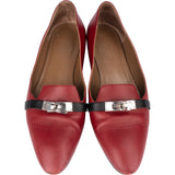 Hermès Bicolor Leather Kelly Ballerinas (37,5)