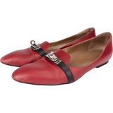 Hermès Bicolor Leather Kelly Ballerinas (37,5)
