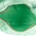 Bottega Veneta Green Intrecciato Leather Mini Jodie Handbag - vintageandkickz