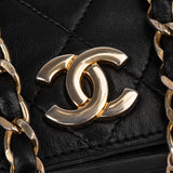 Chanel Quilted Lambskin Single Flap Shoulder Bag