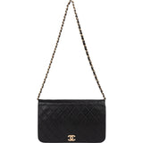 Chanel Quilted Lambskin Single Flap Shoulder Bag