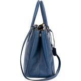 Prada Blue Saffiano Leather Galleria Handbag