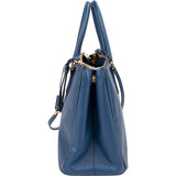 Prada Blue Saffiano Leather Galleria Handbag