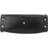 Fendi Black Leather Peekaboo Handbag