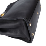 Fendi Black Leather Peekaboo Handbag