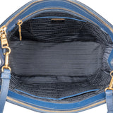 Prada Blue Saffiano Leather Galleria Handbag