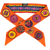 Hermès Belles Du Mexique Silk Twilly Tuch Scarf
