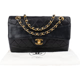 Chanel Quilted Lambskin 24K Gold Single Flap Crossbody Bag