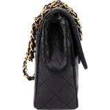 Chanel Quilted Lambskin 24K Gold Single Flap Crossbody Bag