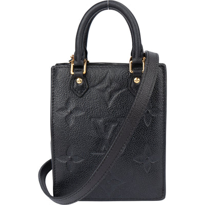 Louis Vuitton Leather Empreinte Monogram Sac Plat Petit Handbag