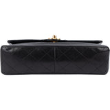 Chanel Quilted Lambskin 24K Gold Single Flap Crossbody Bag