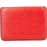 Louis Vuitton Rouge Epi Leather Cardholder