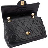Chanel Quilted Lambskin 24K Gold Single Flap Crossbody Bag