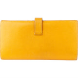 Hermès Jaune Courchevel Bearn Soufflet Wallet