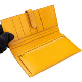 Hermès Jaune Courchevel Bearn Soufflet Wallet