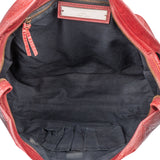Balenciaga Bordeaux Leather City Handbag