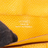 Hermès Jaune Courchevel Bearn Soufflet Wallet