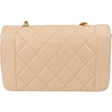 Chanel Quilted Lambskin 24K Gold Single Flap Crossbody Bag