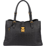 Bottega Veneta Intrecciato Leather Roma Handbag