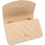 Chanel Quilted Lambskin 24K Gold Single Flap Crossbody Bag