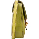 Miu Miu Green Grained Leather Small Coffer Crossbody Bag