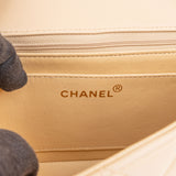 Chanel Quilted Lambskin 24K Gold Single Flap Crossbody Bag