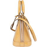 Louis Vuitton Yellow Vernis Monogram Alma BB Handbag