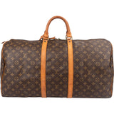 Louis Vuitton Monogram Canvas Keepall 55 Travel Bag