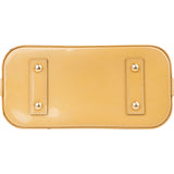Louis Vuitton Yellow Vernis Monogram Alma BB Handbag