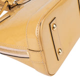 Louis Vuitton Yellow Vernis Monogram Alma BB Handbag