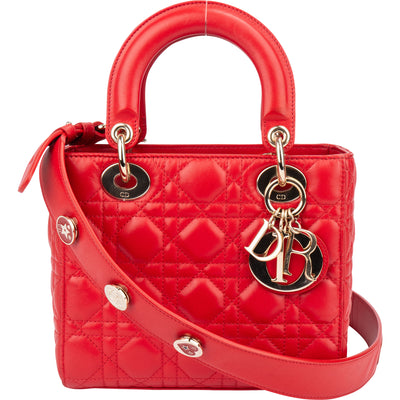 Christian Dior Quilted Leather ABC Lady Dior Handbag