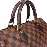 Louis Vuitton Damier Ebene Monogram Speedy 30 Handbag