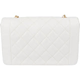 Chanel Quilted Lambskin 24K Gold Single Flap Lady Dior Crossbody Bag