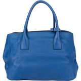 Prada Bleu Leather Vitello Handbag