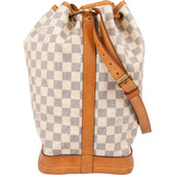 Louis Vuitton Damier Azur Monogram Sac Noe Grande Shoulder Bag