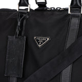 Prada Black Nylon Triangle Duffle Bag 53