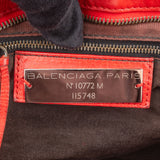 Balenciaga Red Leather City Handbag
