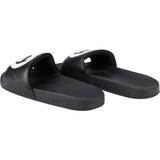 Gucci Black GG Leather Slides (41)