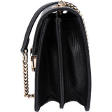 Gucci Black Leather GG Interlocking Crossbody Bag