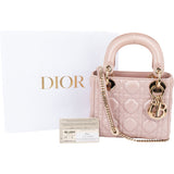 Christian Dior Quilted Leather Mini Lady Dior Handbag