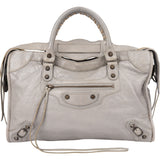 Balenciaga Grey Leather City Handbag