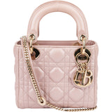 Christian Dior Quilted Leather Mini Lady Dior Handbag