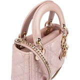 Christian Dior Quilted Leather Mini Lady Dior Handbag