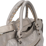 Balenciaga Grey Leather City Handbag